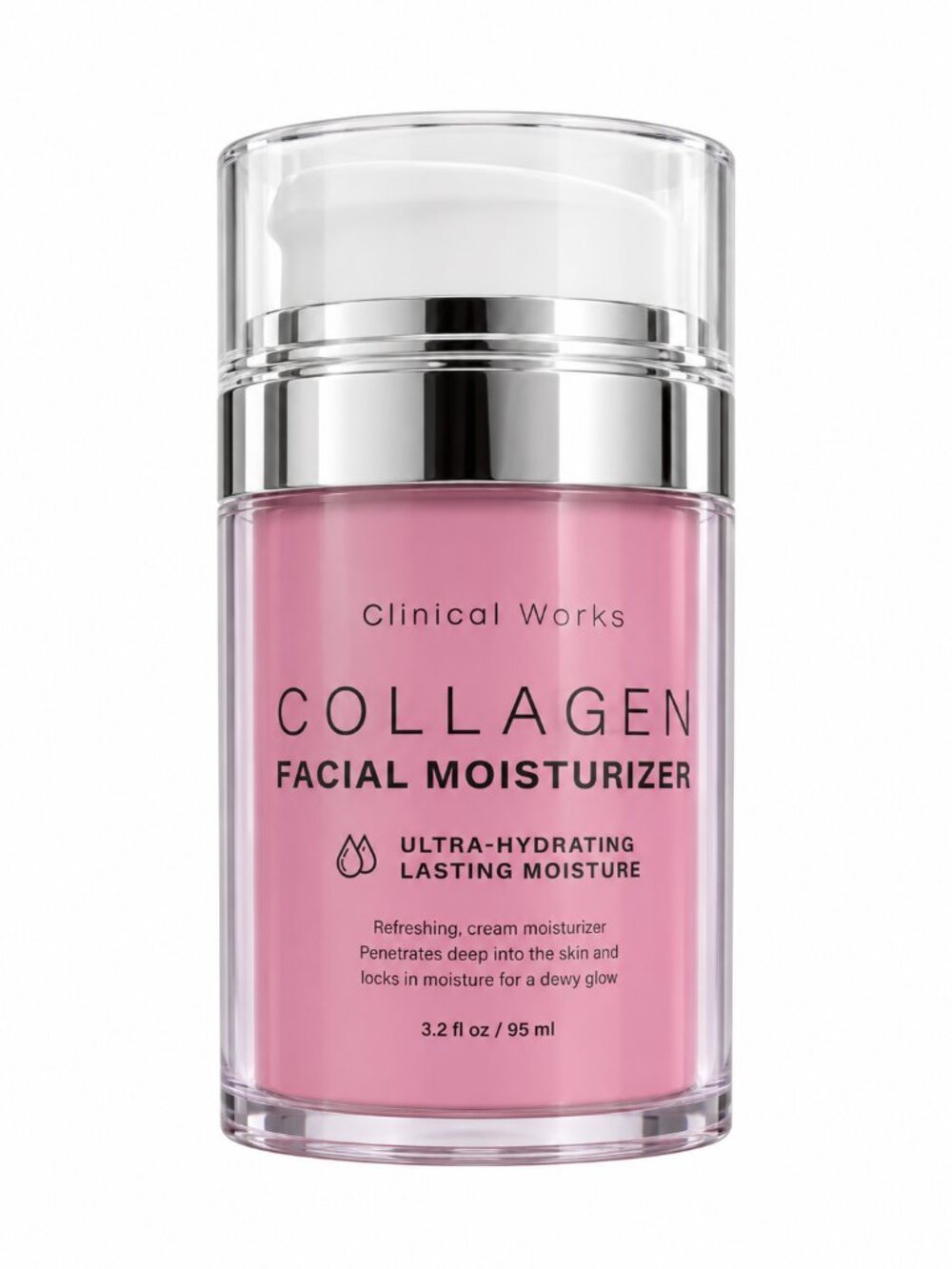 Clinical Works Collagen Facial Moisturizer – 3.2 fl oz / 95 mL